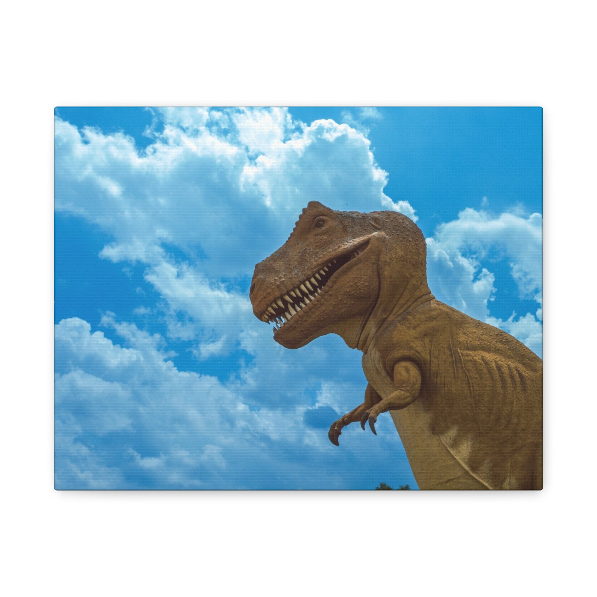 T-Rex Sky Canvas Print — Dinosaur Wall Art for Kids’ Rooms & Nursery