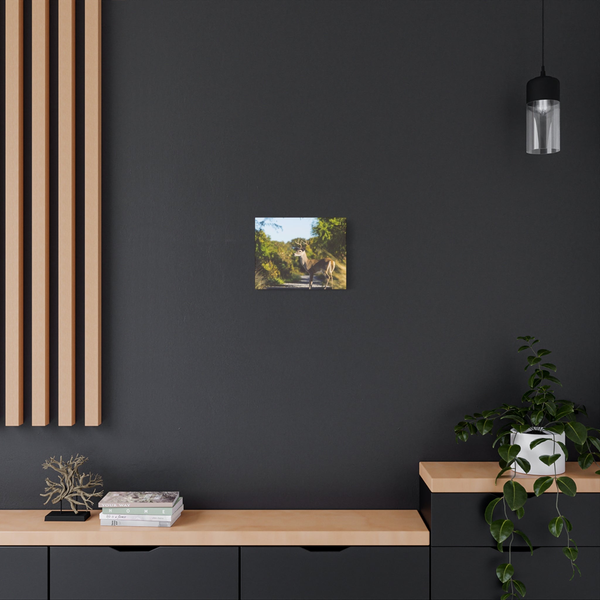 Whitetail Deer Canvas Print — Matte Stretched Nature Wall Art