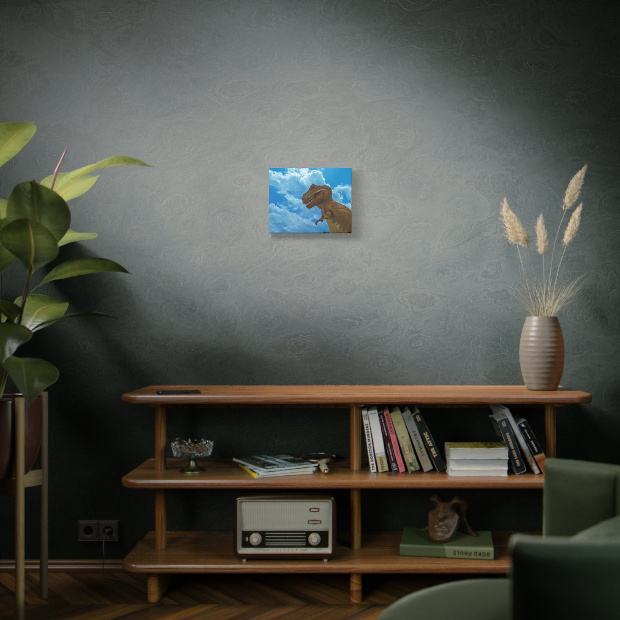 T-Rex Sky Canvas Print — Dinosaur Wall Art for Kids’ Rooms & Nursery