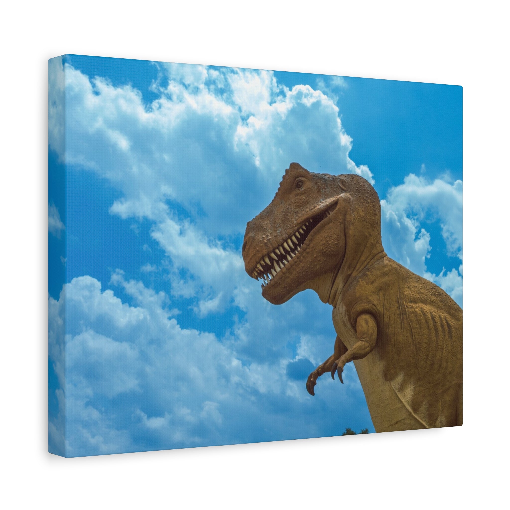T-Rex Sky Canvas Print — Dinosaur Wall Art for Kids’ Rooms & Nursery